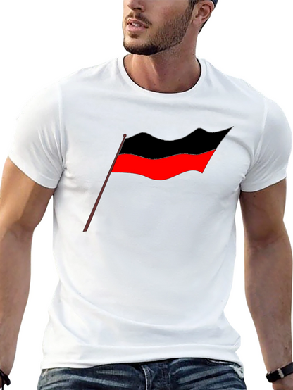 Camiseta Negra Estampado Bandera Tamil - Diseño Casual