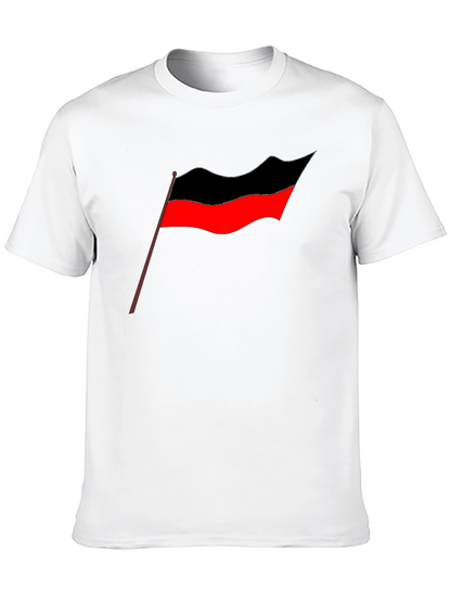 Camiseta Negra Estampado Bandera Tamil - Diseño Casual