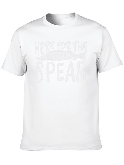 Camiseta Negra Here for the Spear Pesca