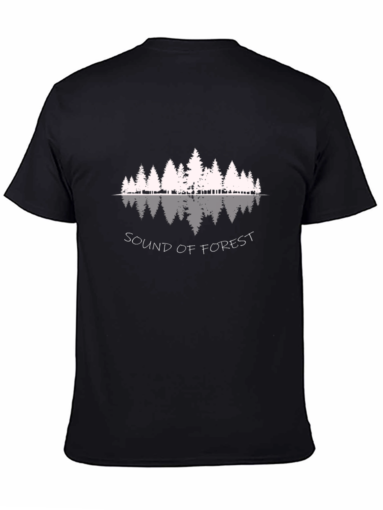 Camiseta Negra Sonido del Bosque