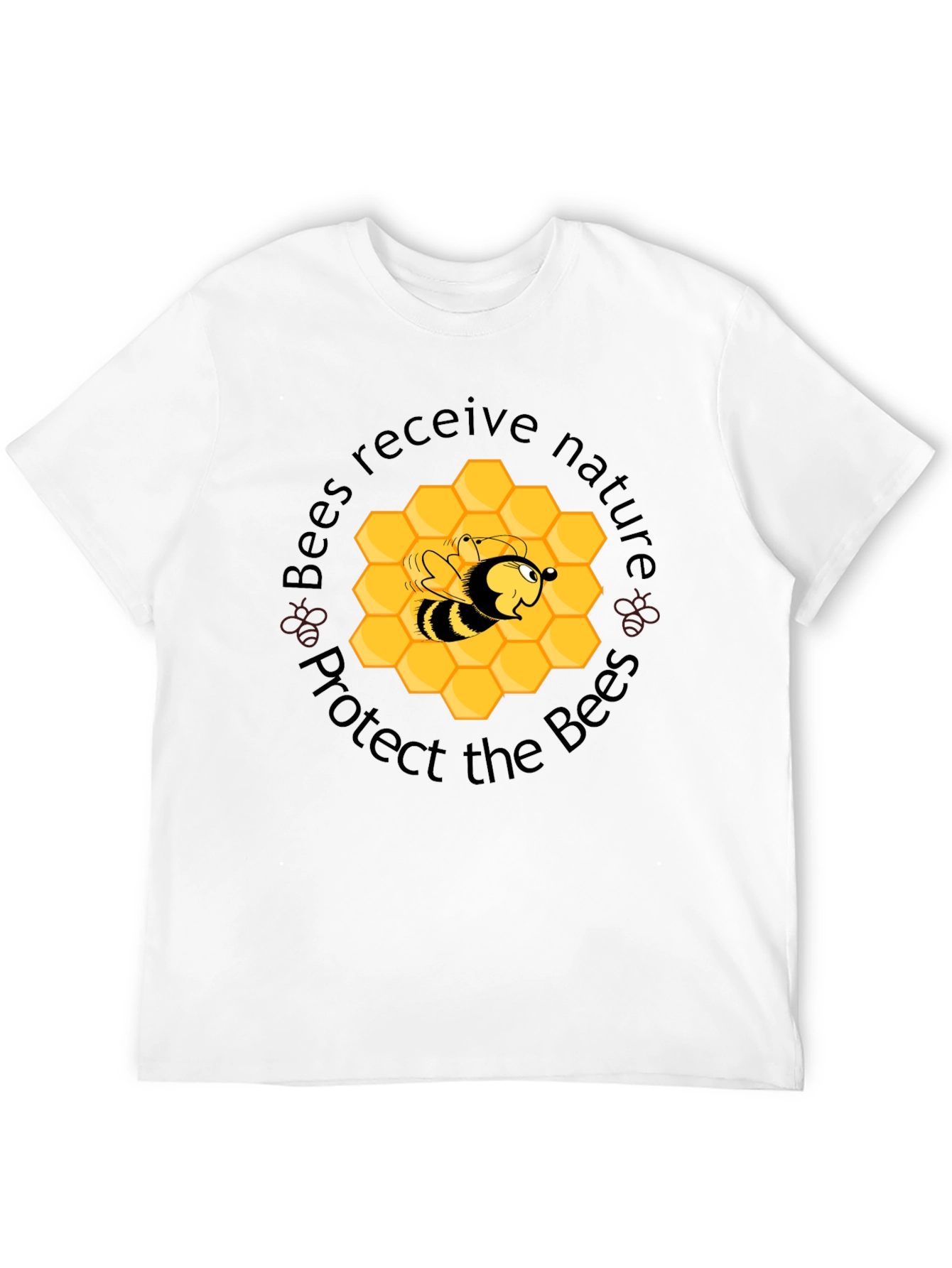 Camiseta Negra Protege las Abejas