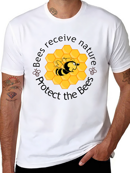 Camiseta Negra Protege las Abejas