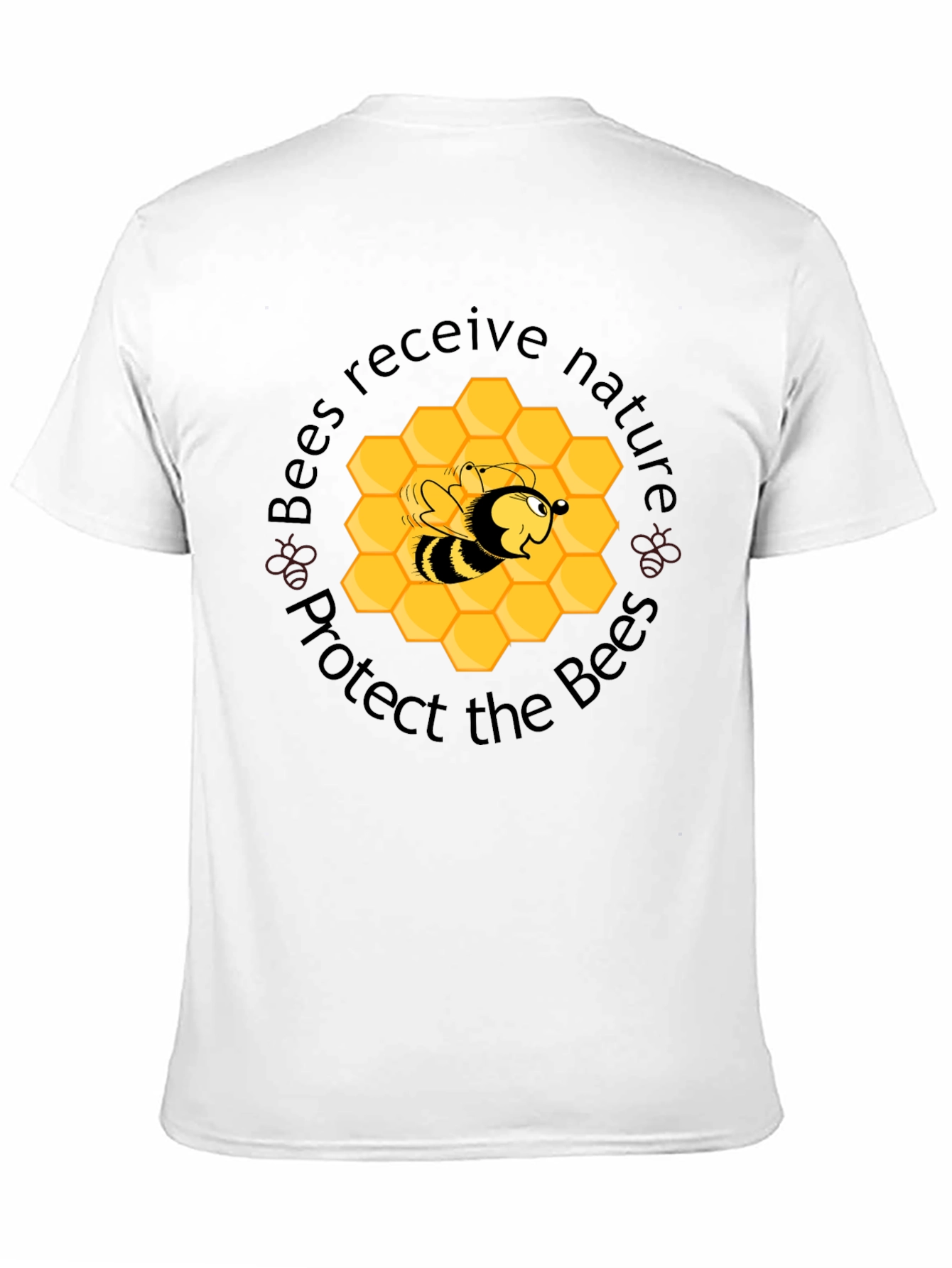Camiseta Negra Protege las Abejas