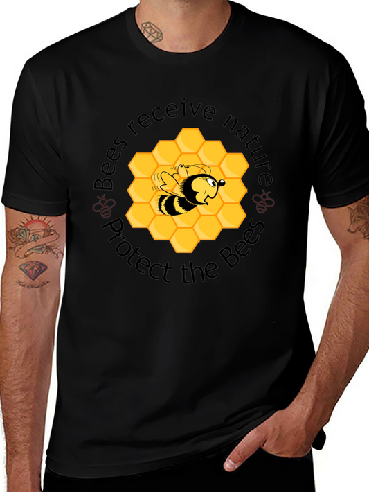 Camiseta Negra Protege las Abejas