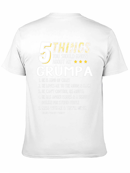 Camiseta 5 Cosas de mi GRUMPA