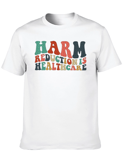 Camiseta Negra Harm Reduction Is Healthcare