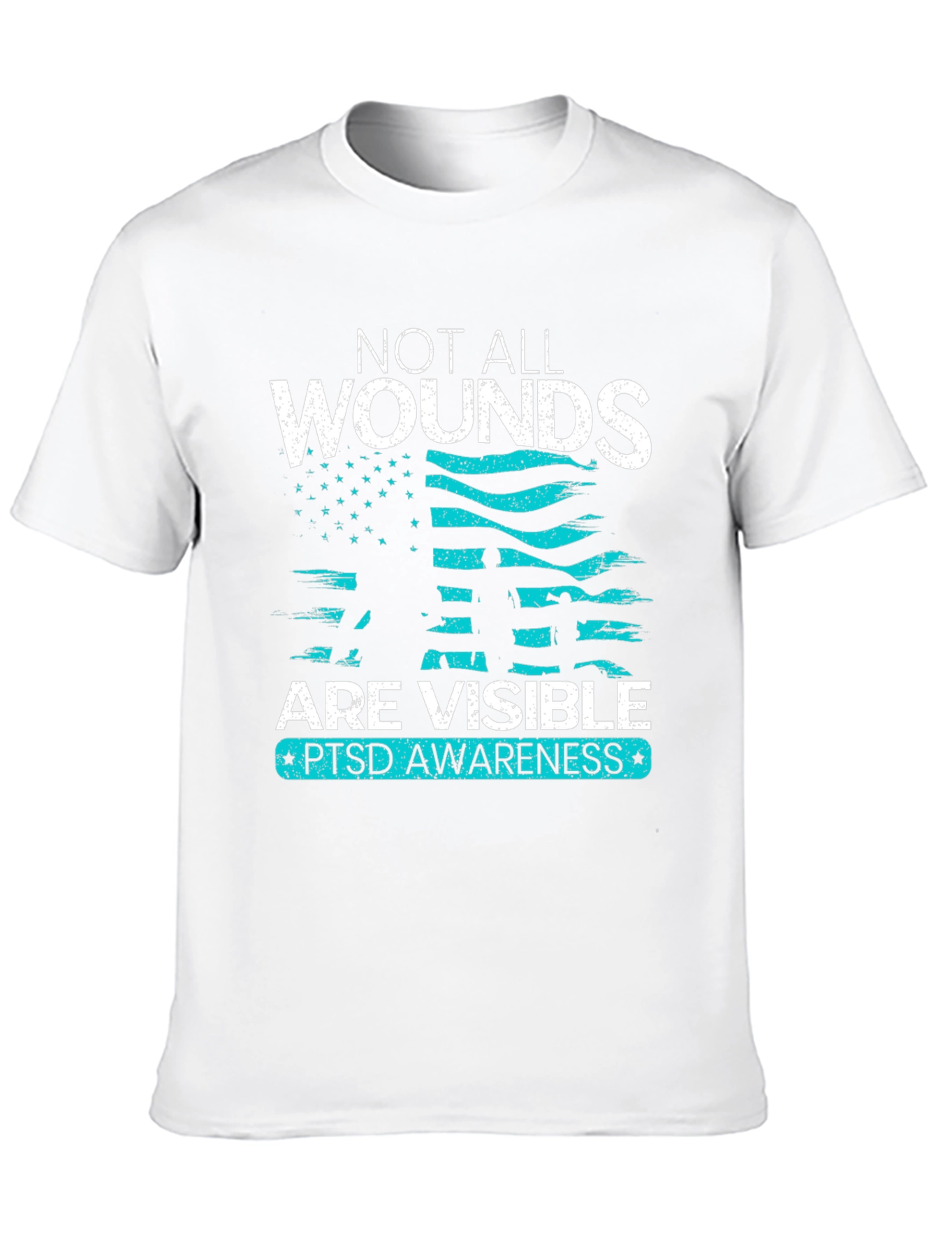 Camiseta PTSD Awareness No Todas las Heridas Son Visibles