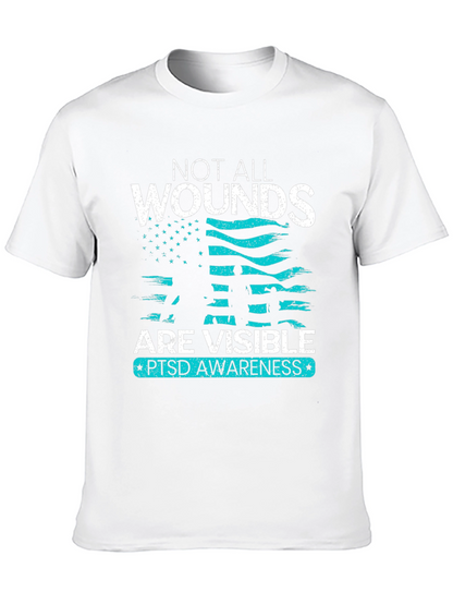 Camiseta PTSD Awareness No Todas las Heridas Son Visibles