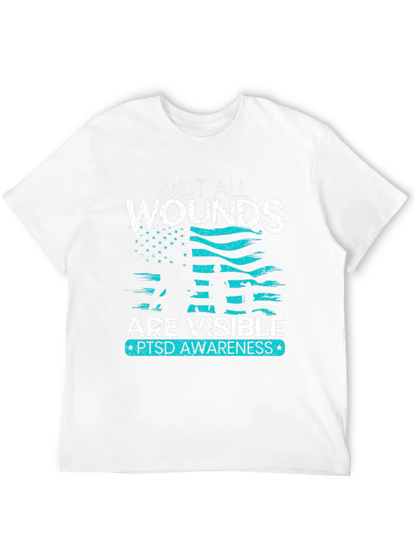 Camiseta PTSD Awareness No Todas las Heridas Son Visibles