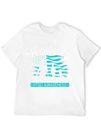 Camiseta PTSD Awareness No Todas las Heridas Son Visibles