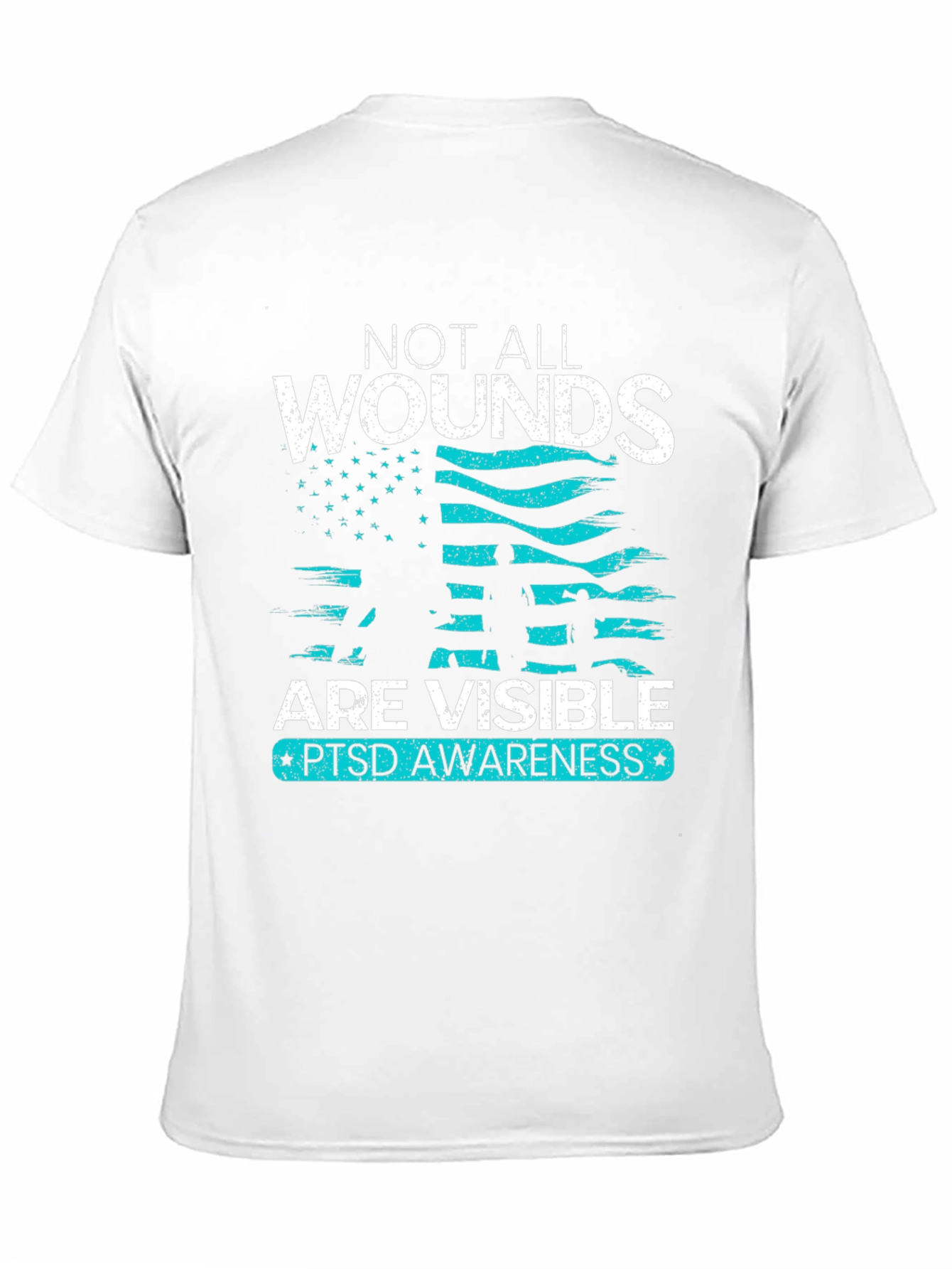 Camiseta PTSD Awareness No Todas las Heridas Son Visibles