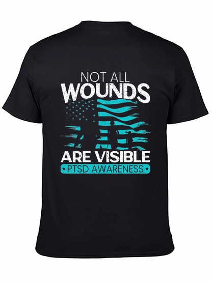 Camiseta PTSD Awareness No Todas las Heridas Son Visibles