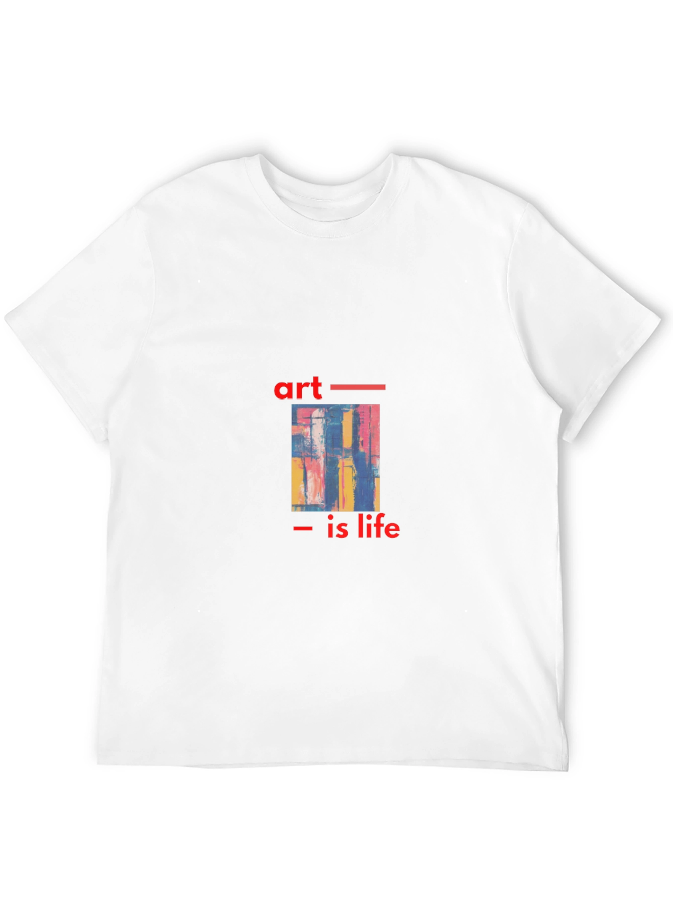 Camiseta Negra con Diseño Artístico Art is Life