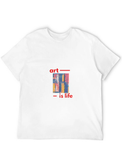 Camiseta Negra con Diseño Artístico Art is Life