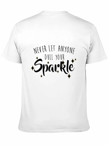Camiseta Negra con Mensaje Inspirador Sparkle