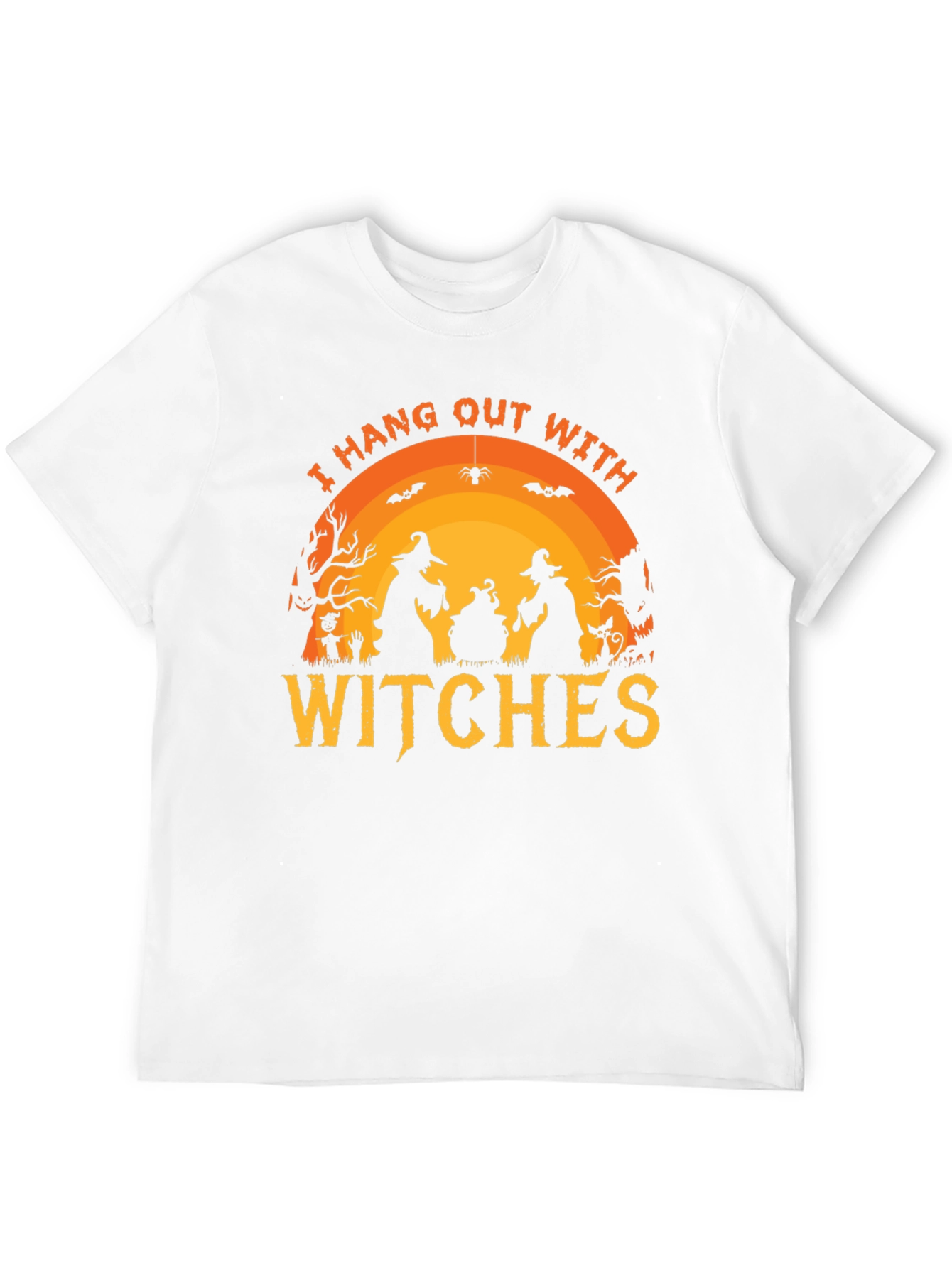 Camiseta Negra Halloween - Yo Salgo Con Brujas