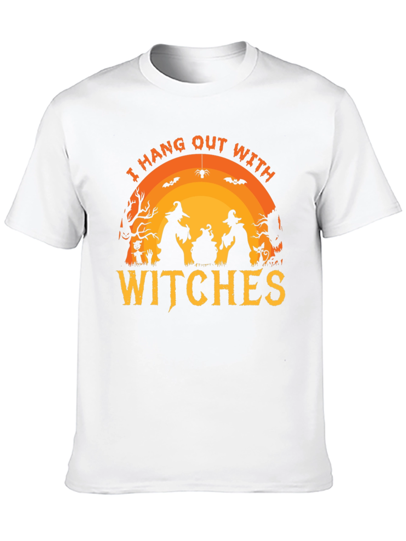 Camiseta Negra Halloween - Yo Salgo Con Brujas