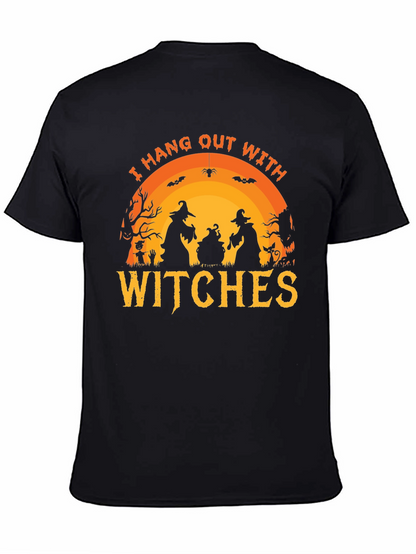 Camiseta Negra Halloween - Yo Salgo Con Brujas