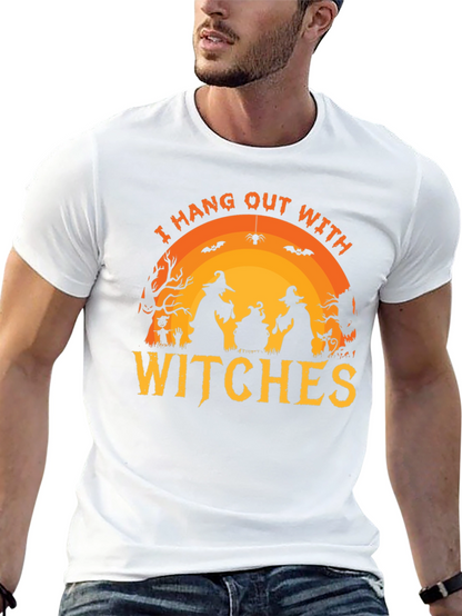 Camiseta Negra Halloween - Yo Salgo Con Brujas