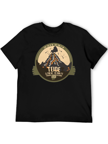 Camiseta Negra Teide - Tenerife Islas Canarias España
