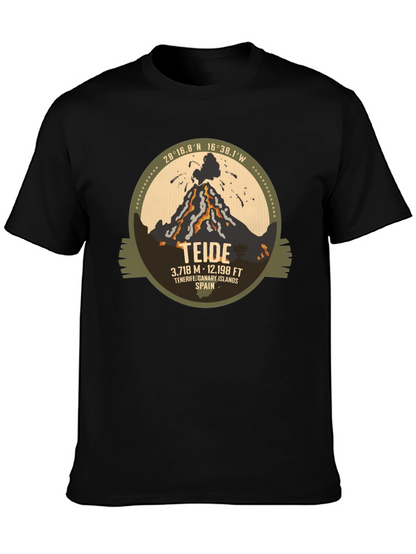 Camiseta Negra Teide - Tenerife Islas Canarias España