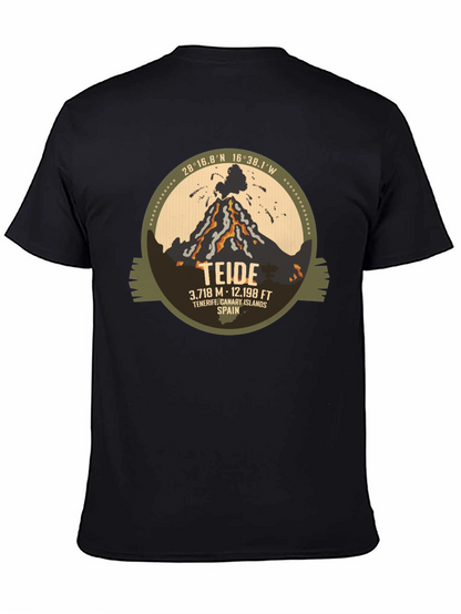 Camiseta Negra Teide - Tenerife Islas Canarias España
