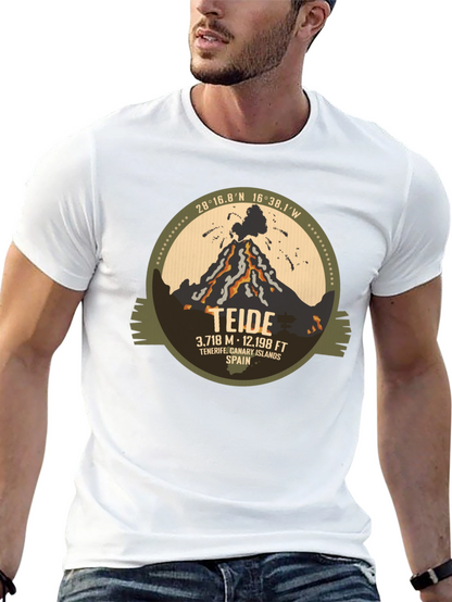 Camiseta Negra Teide - Tenerife Islas Canarias España