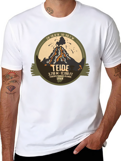 Camiseta Negra Teide - Tenerife Islas Canarias España