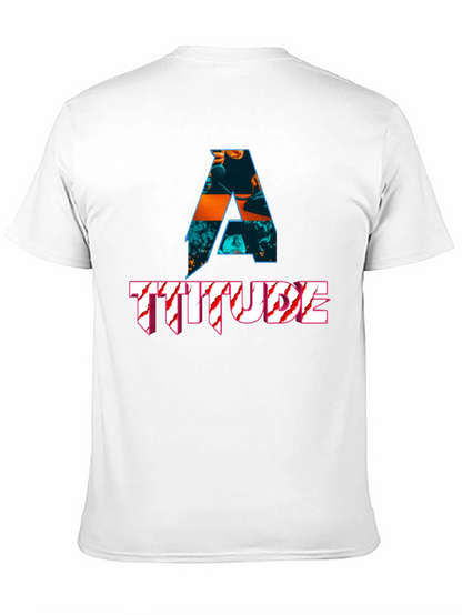 Camiseta Negra con Diseño de Actitud