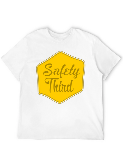 Camiseta Negra Seguridad Tercero para Hombre