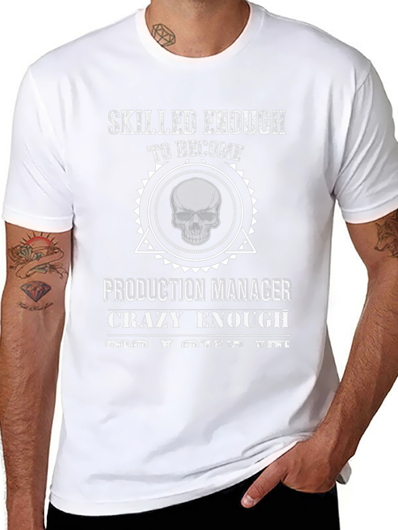 Camiseta Negra Skilled Enough Production Manager