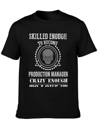 Camiseta Negra Skilled Enough Production Manager