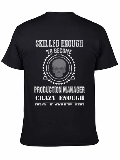 Camiseta Negra Skilled Enough Production Manager