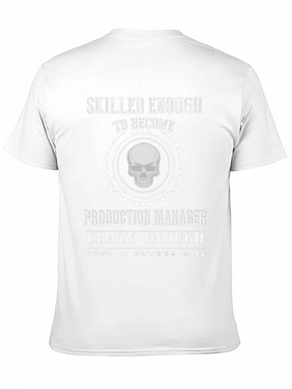 Camiseta Negra Skilled Enough Production Manager