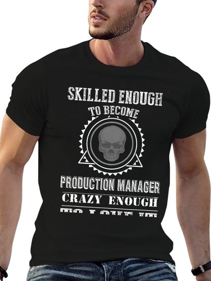 Camiseta Negra Skilled Enough Production Manager