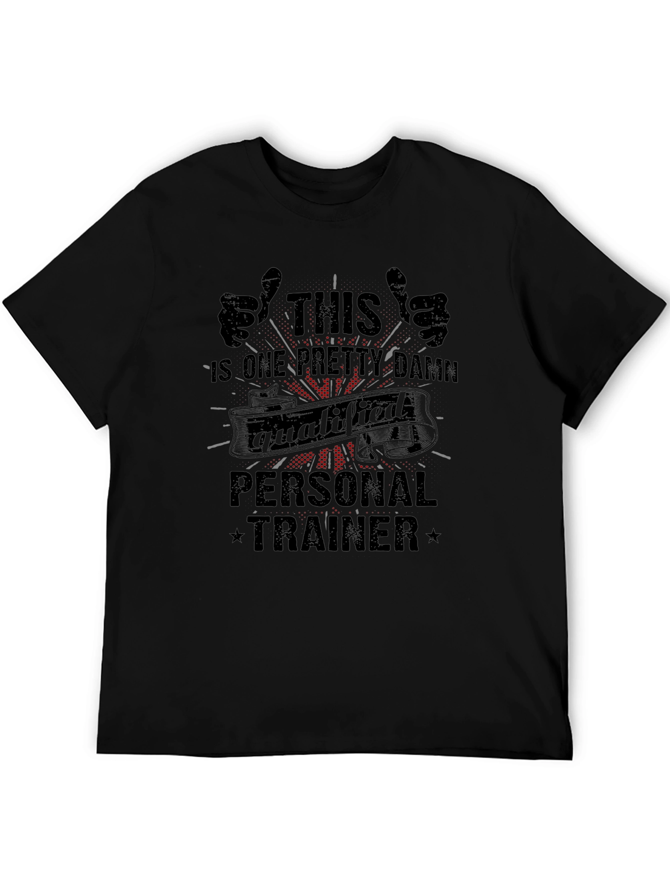 Camiseta Negra Personal Trainer Calificado