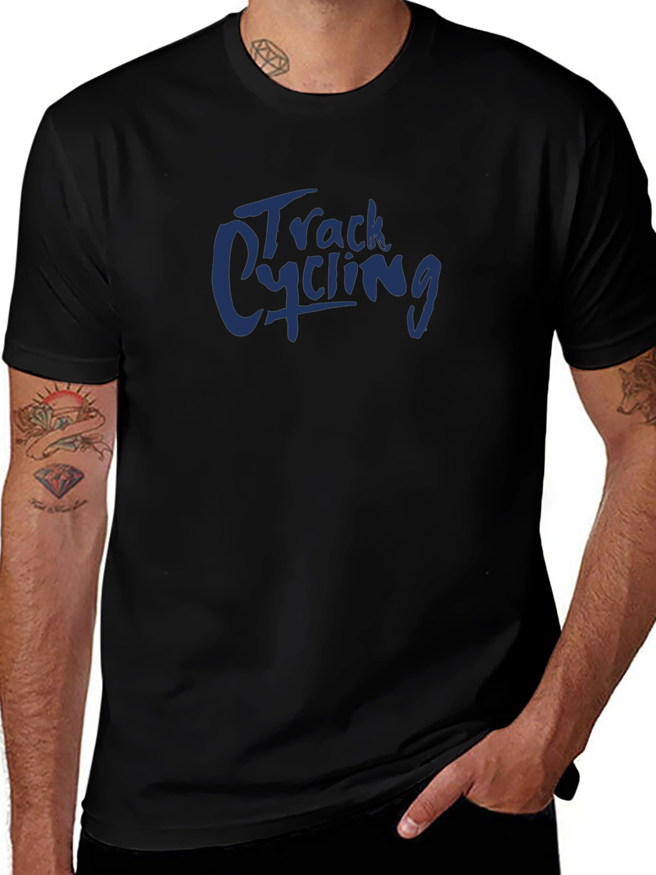 Camiseta Negra Track Cycling