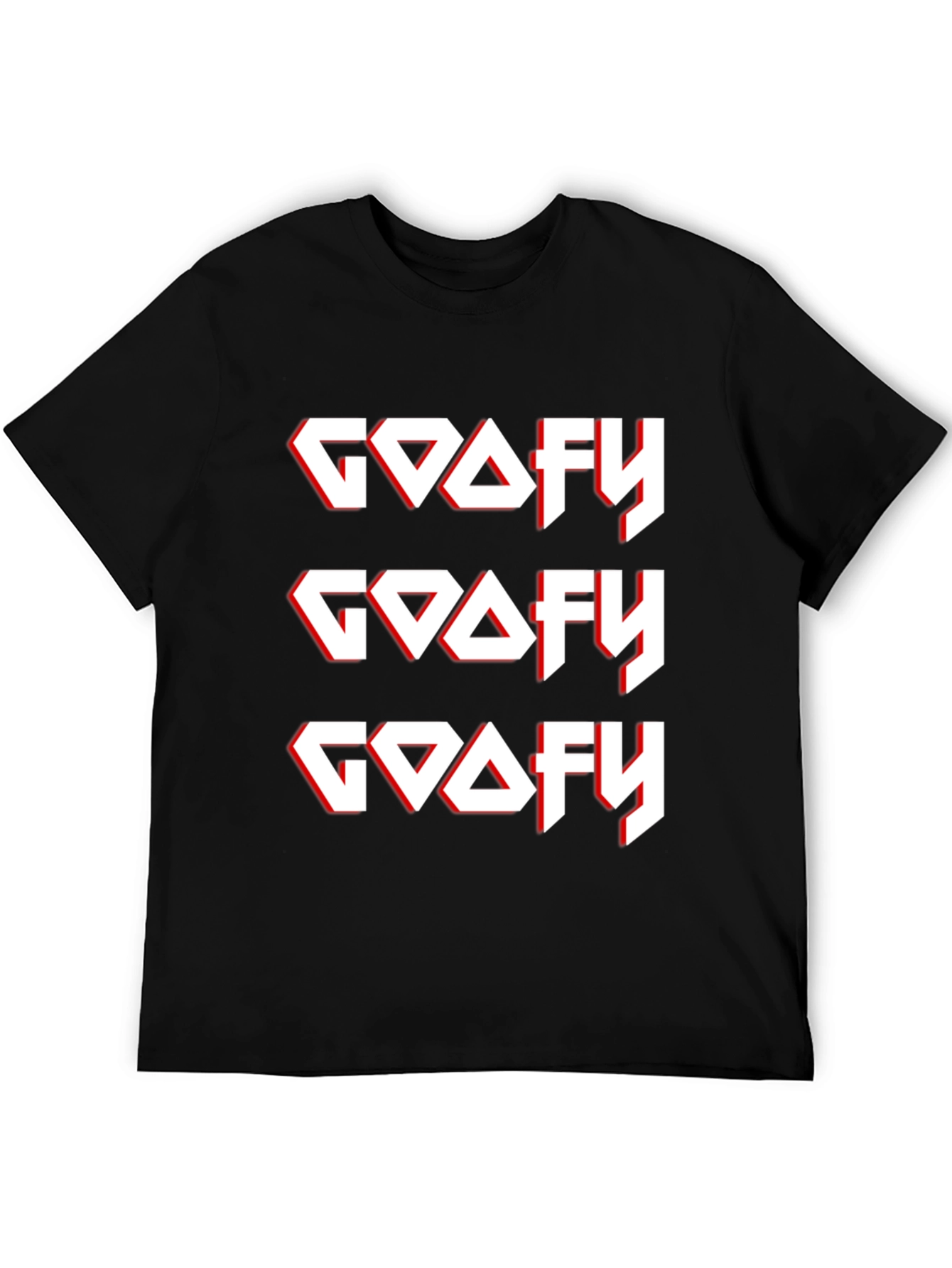 Camiseta Negra GOOFY Diseño Gráfico