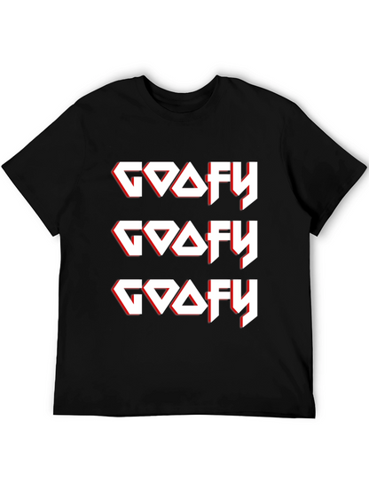 Camiseta Negra GOOFY Diseño Gráfico