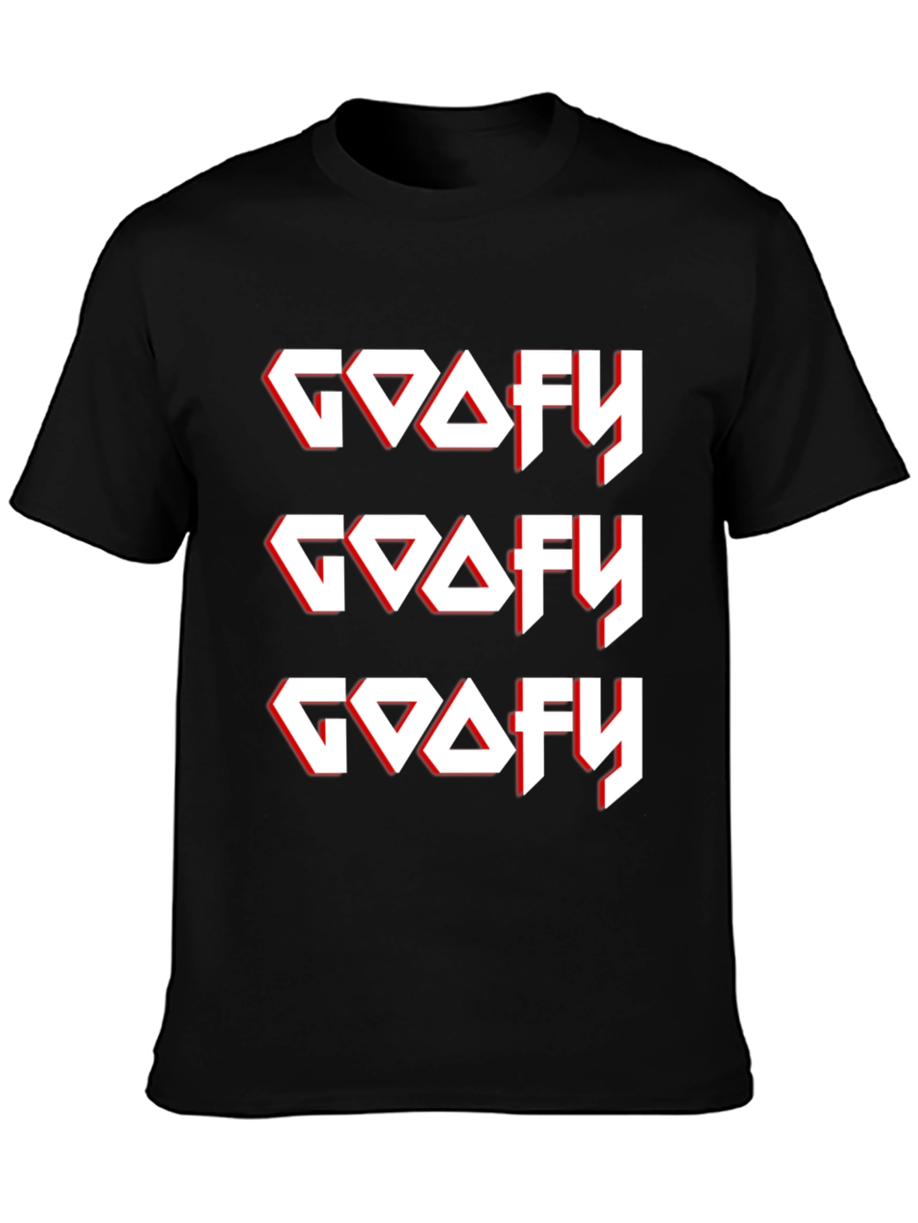 Camiseta Negra GOOFY Diseño Gráfico