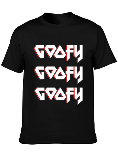 Camiseta Negra GOOFY Diseño Gráfico