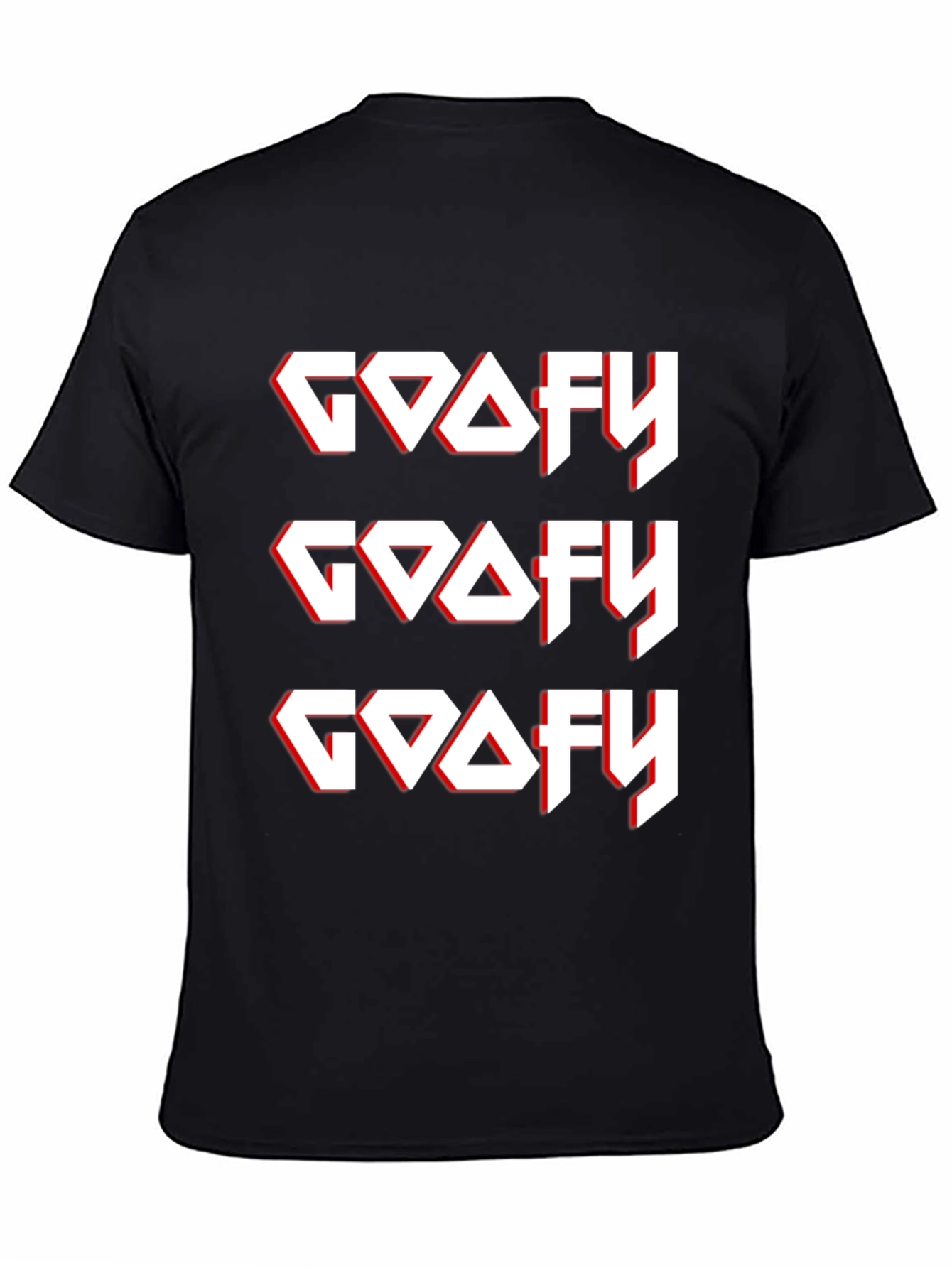 Camiseta Negra GOOFY Diseño Gráfico