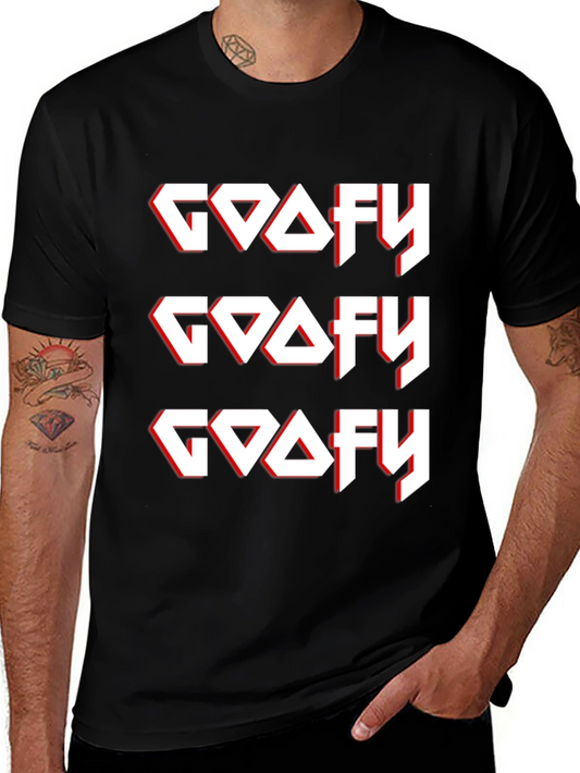 Camiseta Negra GOOFY Diseño Gráfico