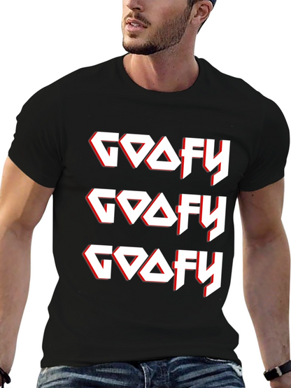 Camiseta Negra GOOFY Diseño Gráfico
