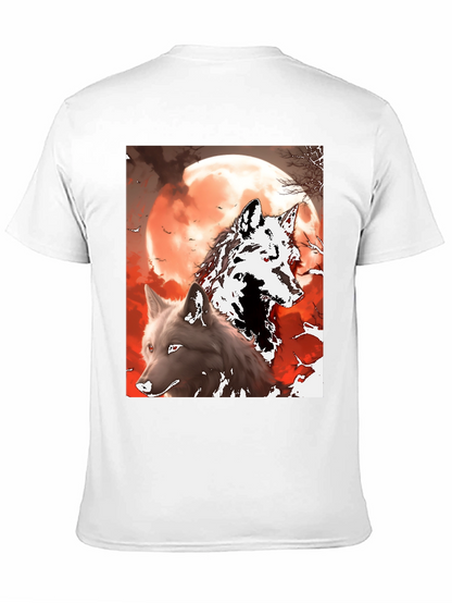 Camiseta Lobo y Luna Roja