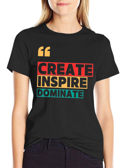Camiseta Negra con Diseño Gráfico Inspirador