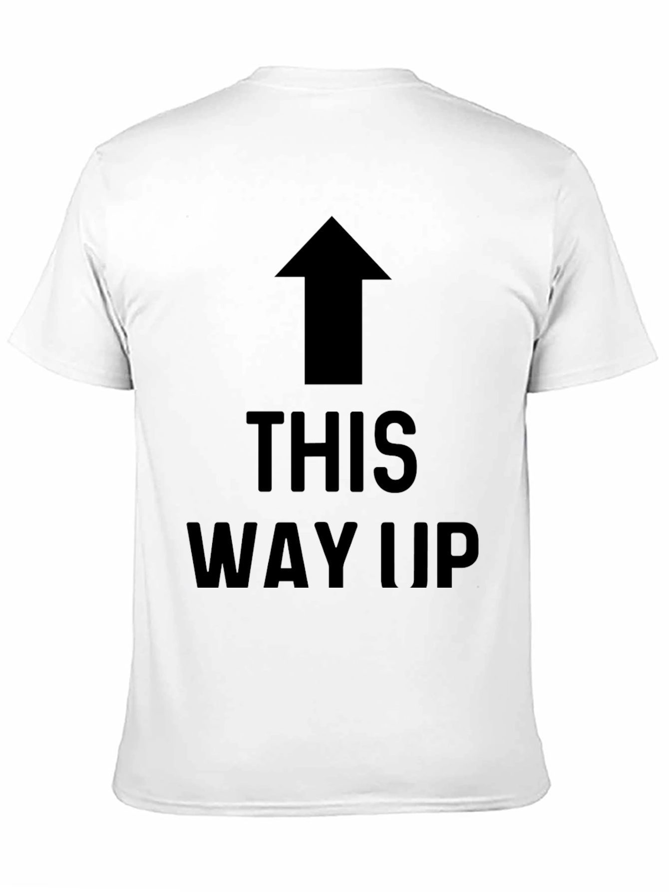 Camiseta Negra con Flecha THIS WAY UP
