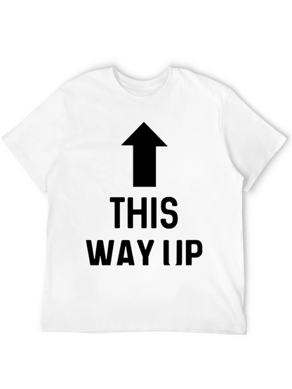 Camiseta Negra con Flecha THIS WAY UP