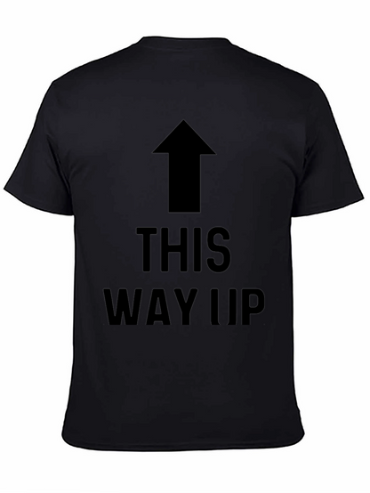 Camiseta Negra con Flecha THIS WAY UP