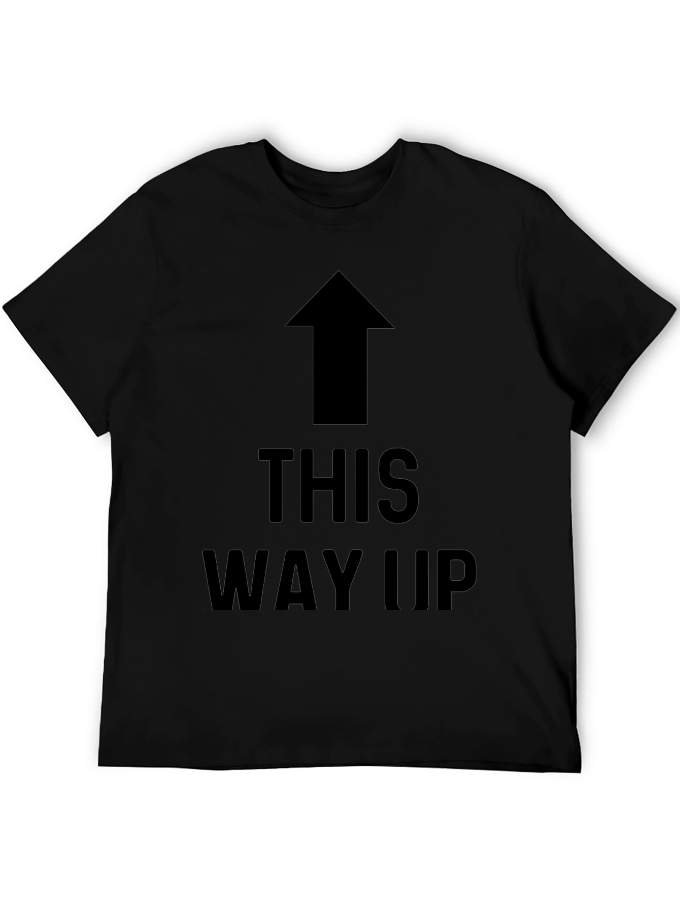 Camiseta Negra con Flecha THIS WAY UP